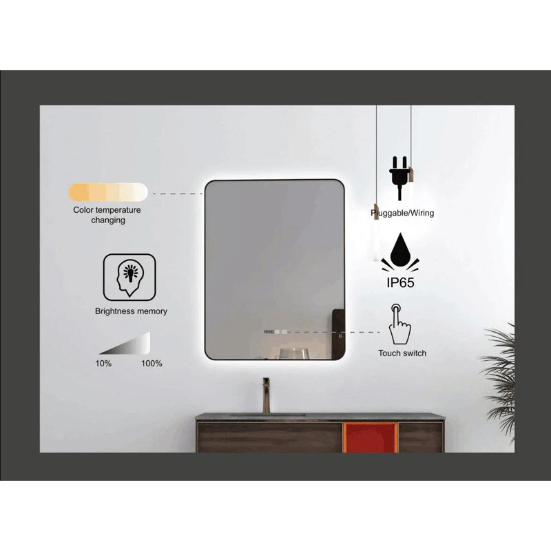 Miroir Auvabath Shadow 90 x 80 cm