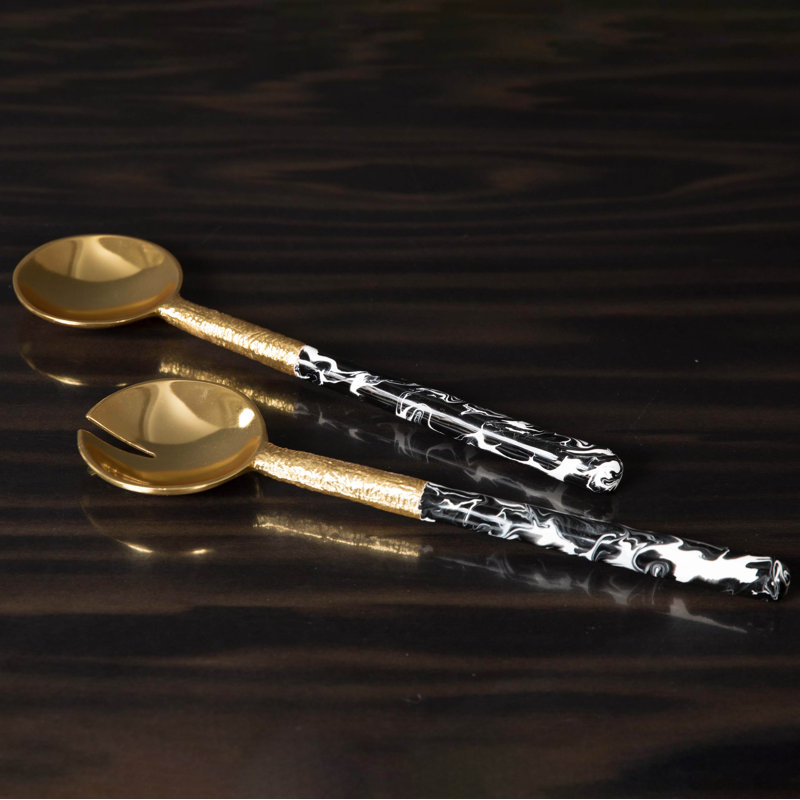 Bianco Nero Salad Servers - Thumbnail 2