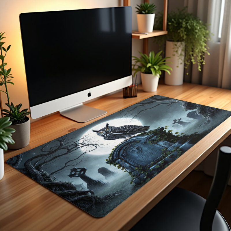 Polyester Desk Pad, 14.4x12.1