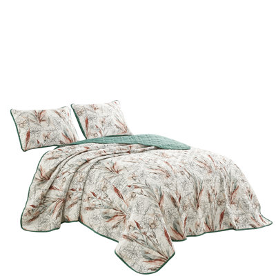 Sara Polyester Floral Coverlet