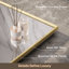 Miroir de salle de bain à DEL avec rétroéclairage, miroir de meuble-lavabo, bord biseauté avec cadre en métal, 3 lumières de couleur, désembuage sécuritaire-635047458-634495288