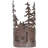 Rustic Lodge Flush Mounted Sconce