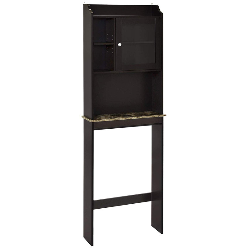 Bathroom Storage Cabinet, 68.1" H x 23.22" W x 7.5" D, Espresso