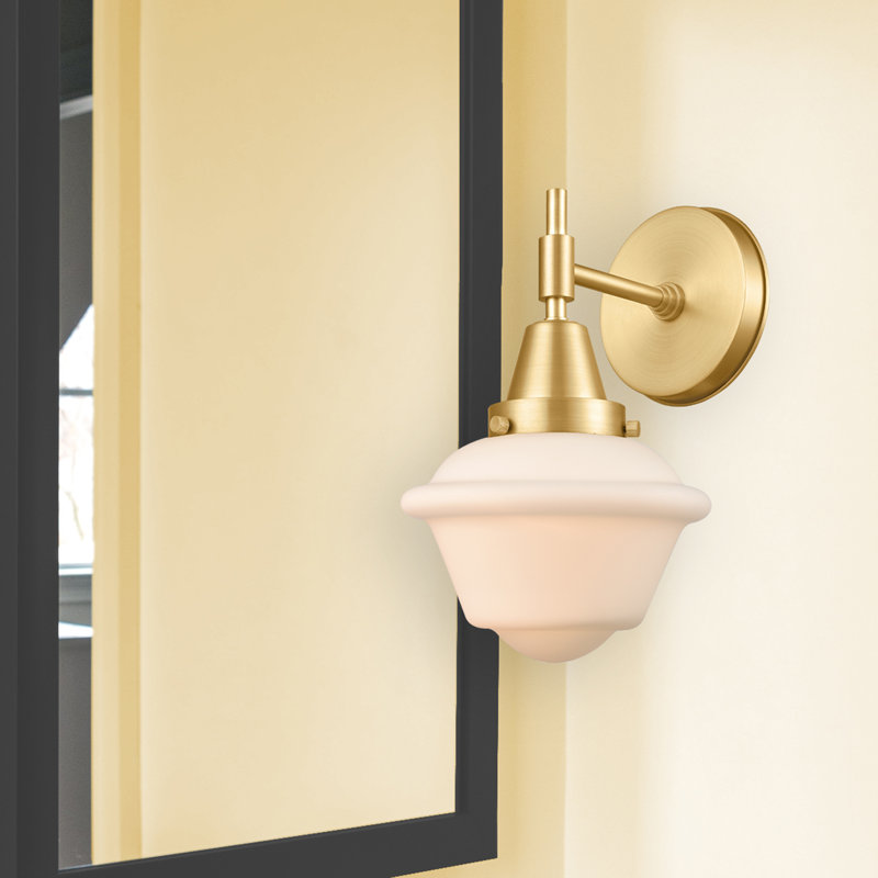 Grourke Steel Armed Sconce, Beige