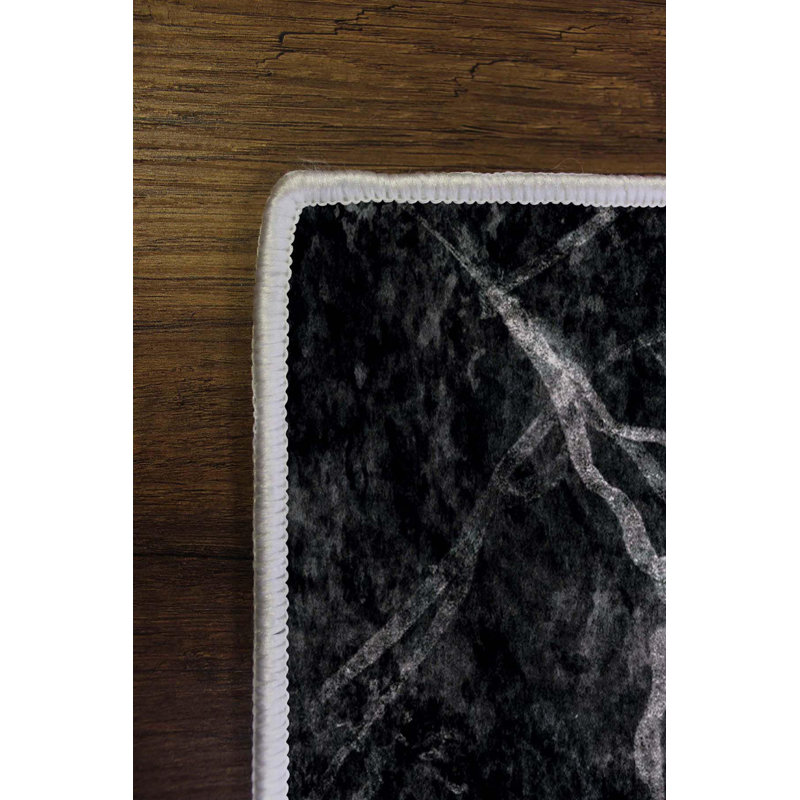 Premium Woven Carpet, 4.6 x 7.2 ft, 100% Polyester, 650 g/m² | Antibacterial, Non-Slip PVC Underside, 0.3 in Pile Height | Machine Washable, 3D Digital Printing | Ideal for Living Room, Bedroom & Office Decor