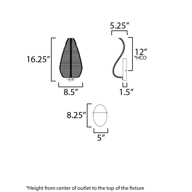 Lillet 1 - Light LED Armed Sconce, Gold