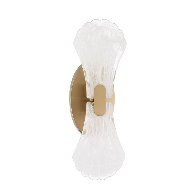 Bancroft 2-Light Wall Sconce in Noble Brass, Brass