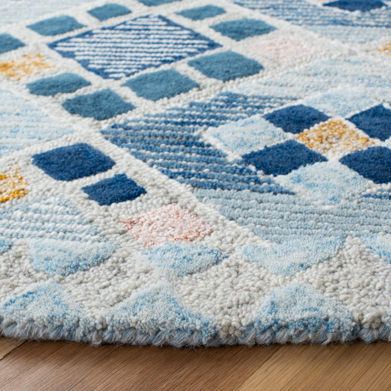 Starbuck Hand Tufted Wool And Cotton With Latex Southwestern Rug, Square 6'