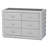 Attina Baxton Studio Cadmus Modern Light Grey Channel-Tufted Fabric 4-Drawer Dresser