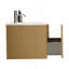 Meuble-lavabo mural moderne avec lavabo