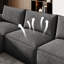 Canapé modulaire en chenille Boneless-1623630245