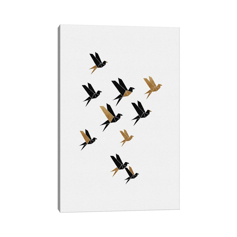 Origami Birds Collage III by Orara Studio - Wrapped Canvas Gallery-Wrapped Canvas Giclée, 30.48cm H x 20.32cm W