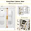Bathroom Vanity With 2 Soft Close Doors, Wood Frame Bathroom Storage Cabinet With 3 Drawers