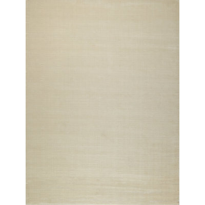 Velutto Hand Loomed Nylon Area Rug in Light Beige
