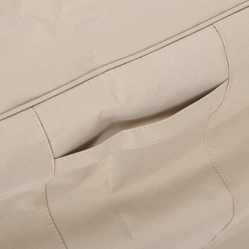 Housse pour causeuse d'extérieur beige 86 po x 65 po x 28 po toutes saisons Beige - Protecteur en polyester imperméable pour ensembles de conversation pour patio