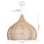 Luminaire suspendu 1 lumière Aquera-212295820-46451922
