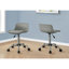 Siège ergonomique en métal gris, réglable, base de chaise de bureau pivotante en métal, 360 degrés