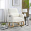 Comfortable Rocking Armchair Polyester Fabric Modern Style Living Room