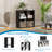 Modern Minimalist 4-Cube Open Shelving Unit, Low-Profile Engineering Timber Bookcases for Bedroom & Living Room-430734847