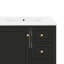 Meuble-lavabo pratique de 30 po avec lavabo - équipé d'une porte (avec tablette) et de trois tiroirs à fermeture en douceur-662011420