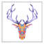 Tête de cerf multicolore-1297831032-1297831036