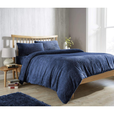 Polyester No Pattern Duvet Cover Set with Pillowcases