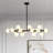 Jewellia 16 - Light Dimmable Bubble Glass Sputnik Modern Linear Chandelier-305184211