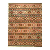 Flatweave Ikat Area Rug