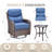 Deb 3-Piece Outdoor Conversation Set with Wicker Swivel Rocking Chairs and Side Table-573899718-573899717