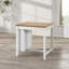 Ensemble de salle à manger 3 pièces de style transitionnel avec 3 tablettes de rangement ouvertes pour petits espaces, coin repas-688085828-688189130