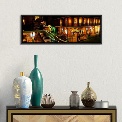 Reproduction de photo sur toile panoramique bourbon street new orléans los angeles