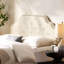 Tête de lit tapissier capitonnée de taille grand, tête de lit en bois massif avec pieds en métal durables, tête de lit grand à hauteur réglable avec garniture cloutée, tête de lit en tissu au design moderne capitonné-1319195469