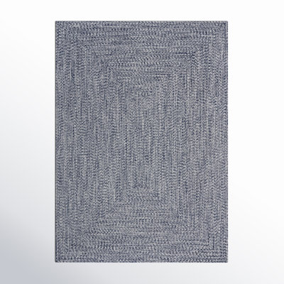 Amei Blue Hand-Braided Outdoor Rug