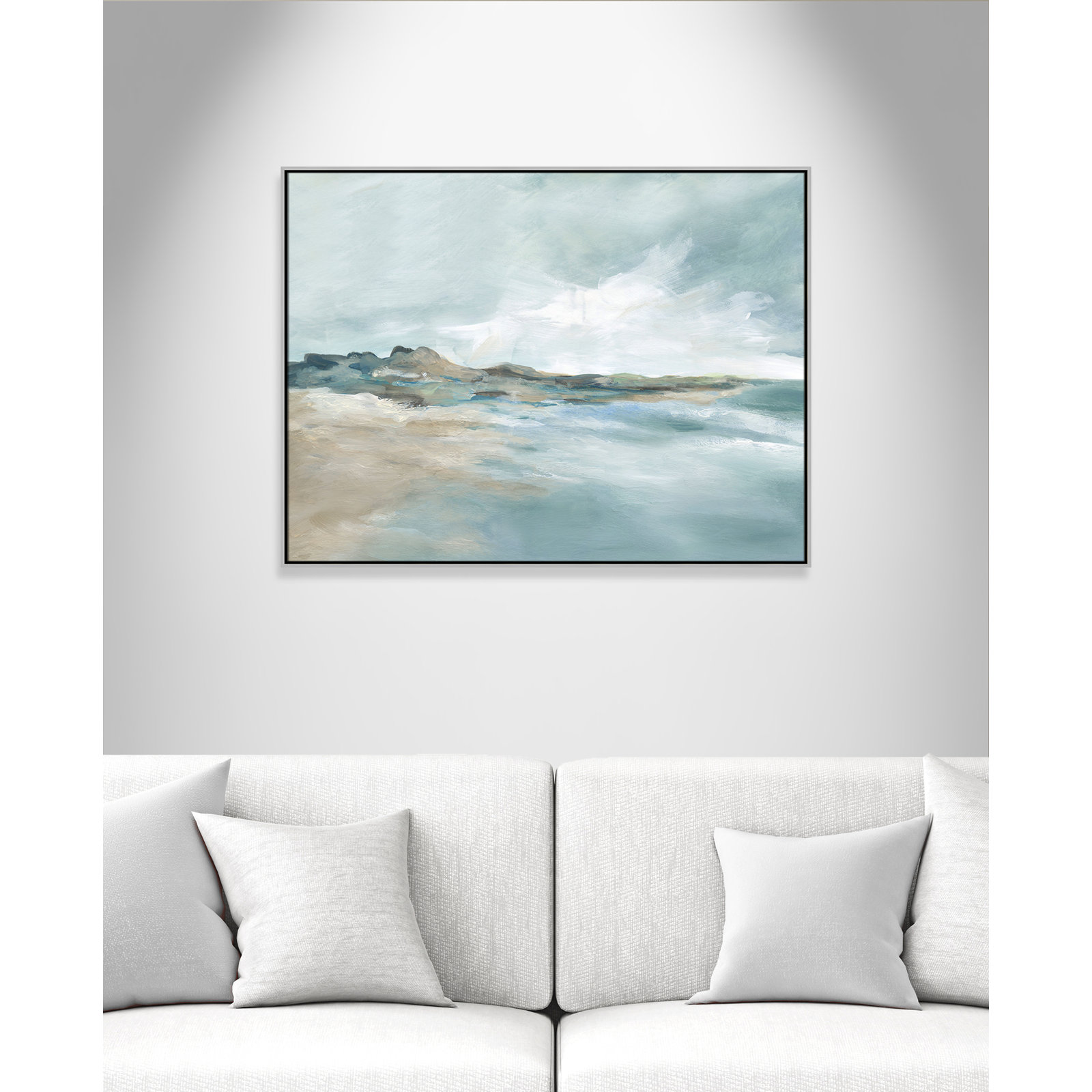 Coralie "Sandpoint" Print by Carol Robinson, 37.5" H x 49.5" W, Silver