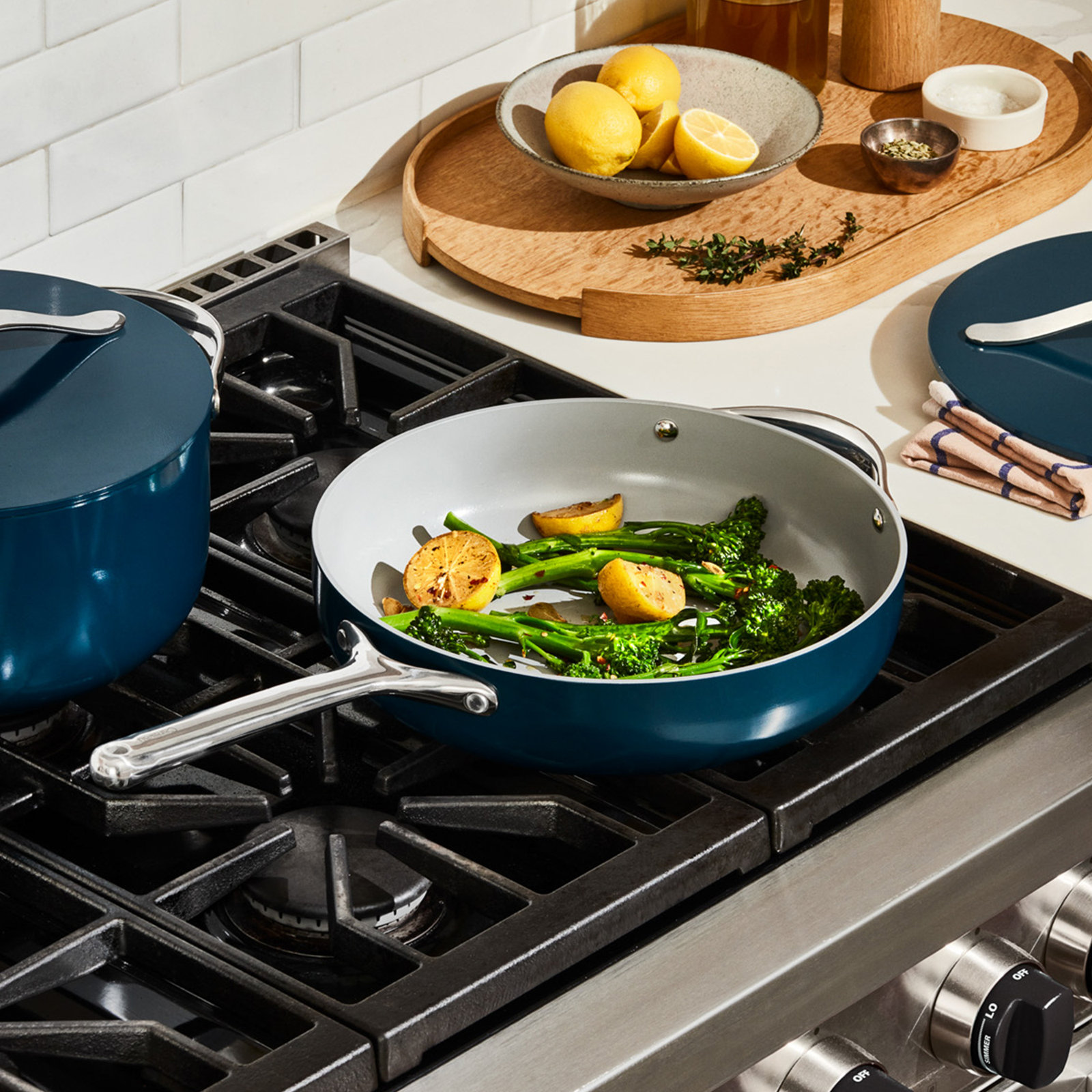 Caraway Fry Pan Trio, Navy