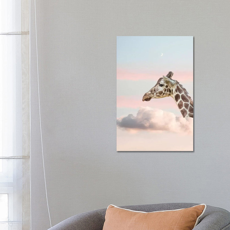 Dreaming Giraffe - Print on Canvas, Wrapped Canvas, 66.04cm H x 45.72cm W x 3.81cm D