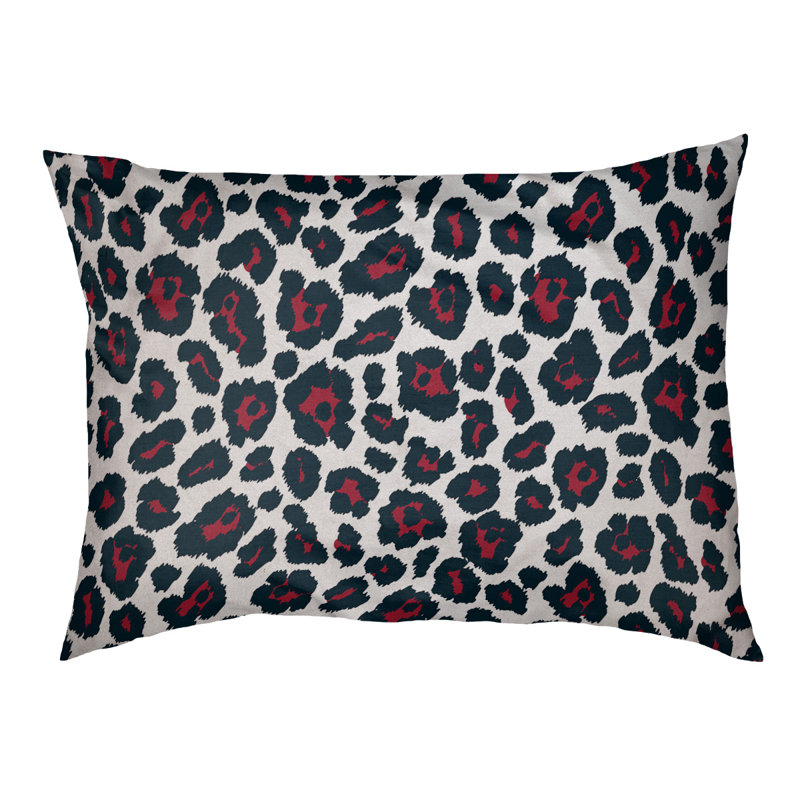 Coussin d'extérieur Seattle, Petit (l 18 po x P 28 po x H 4 po), Blanc / rouge combat / bleu acier profond