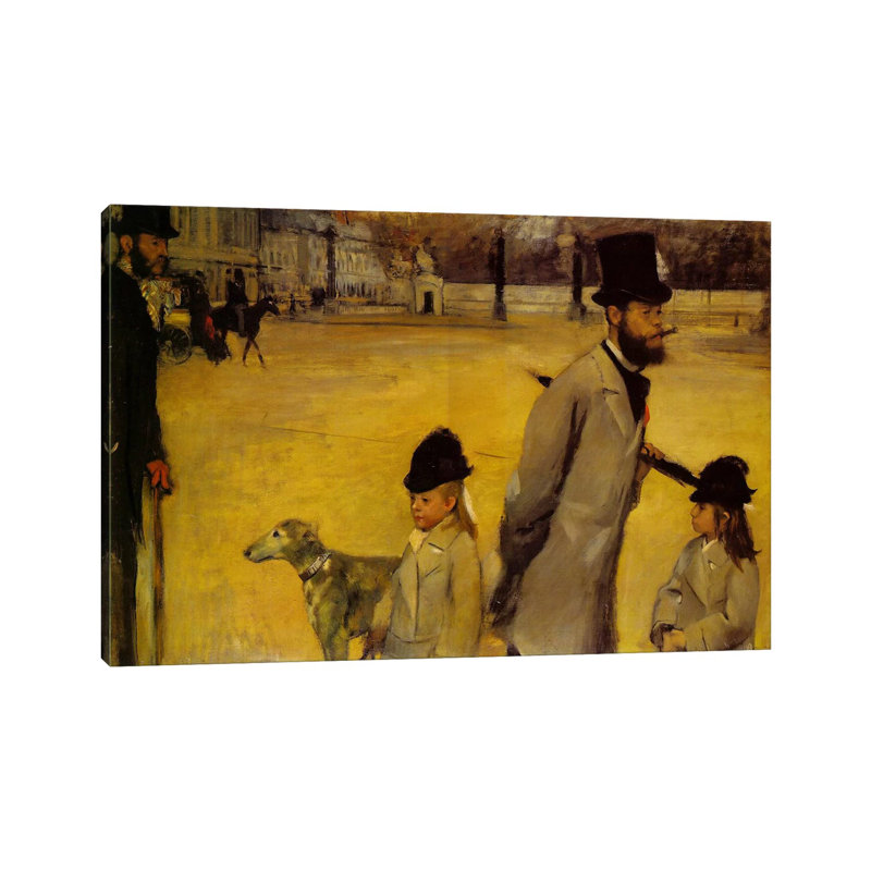 Place De La Concorde, 1875 by Edgar Degas - Wrapped Canvas Print, 20.32cm H x 30.48cm W x 1.91cm D
