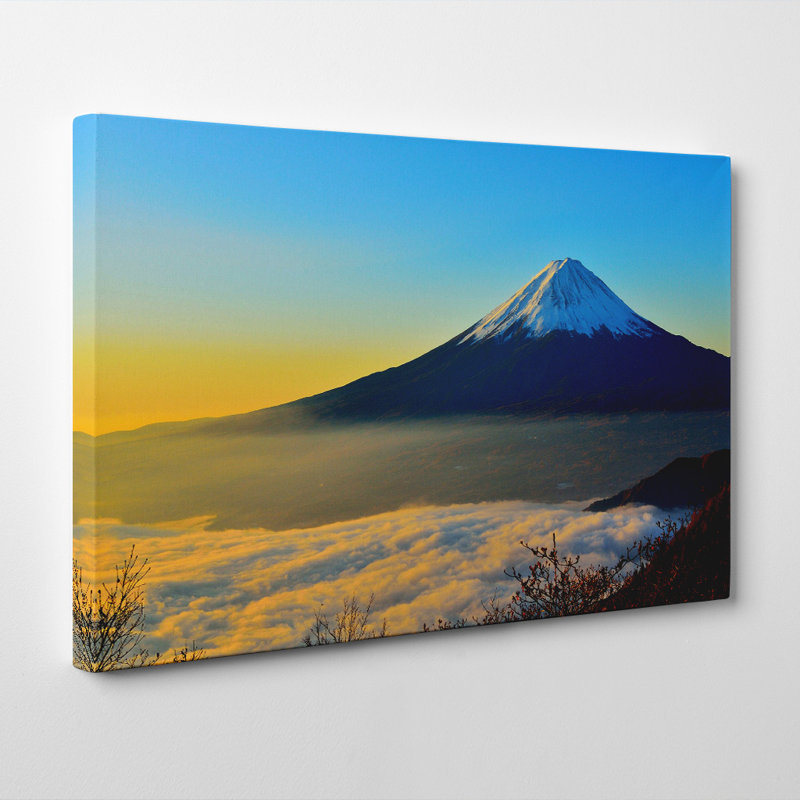 Landscape Fuji Mountain - Wrapped Canvas, 50cm H x 76cm W