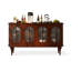 Buffet en bois manufacturé et brun rougeâtre-132392390