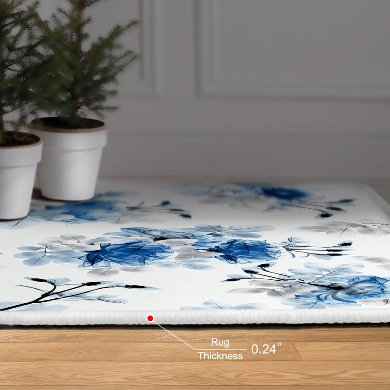 Tapis rectangulaire Dree avec envers antidérapant, Rectangle 5 pi x 7 pi 6 po