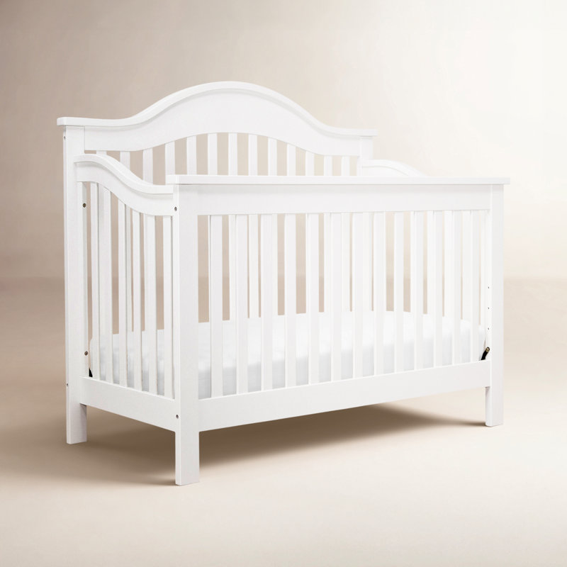 Lit de bébé convertible 4-en-1 Jayden, blanc