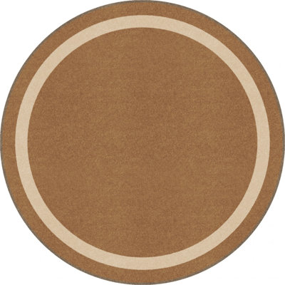 Tapis touffeté à la machine en nylon brun