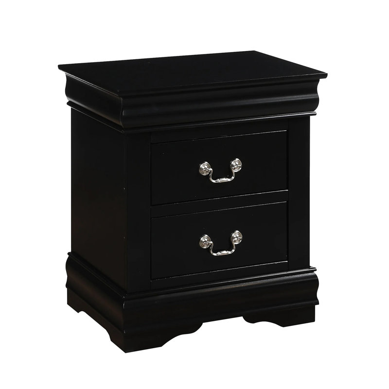 2 Nightstand In Black For A Charming Interior Bedroom Luxurious