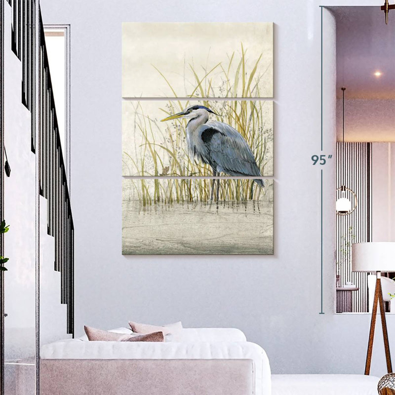 Brampt Heron Sanctuary II, 74" H x 48" W