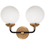 Ian K. Fowler Bistro Double Light Curved Sconce
