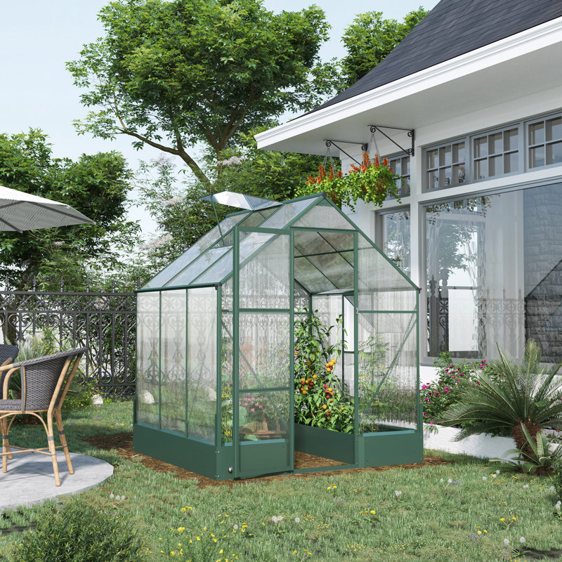Thalen Modern Polycarbonate Greenhouse With Aluminium Frame And Smart Temperature Control