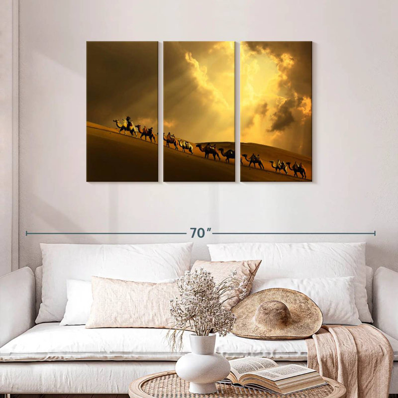 Camel Caravan Uphill, H 28 po x l 45 po