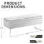 Banc de rangement en velours Dareen-71910501