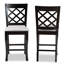 Upholstered Counter Stool with Solid Wood Frame-1131516095